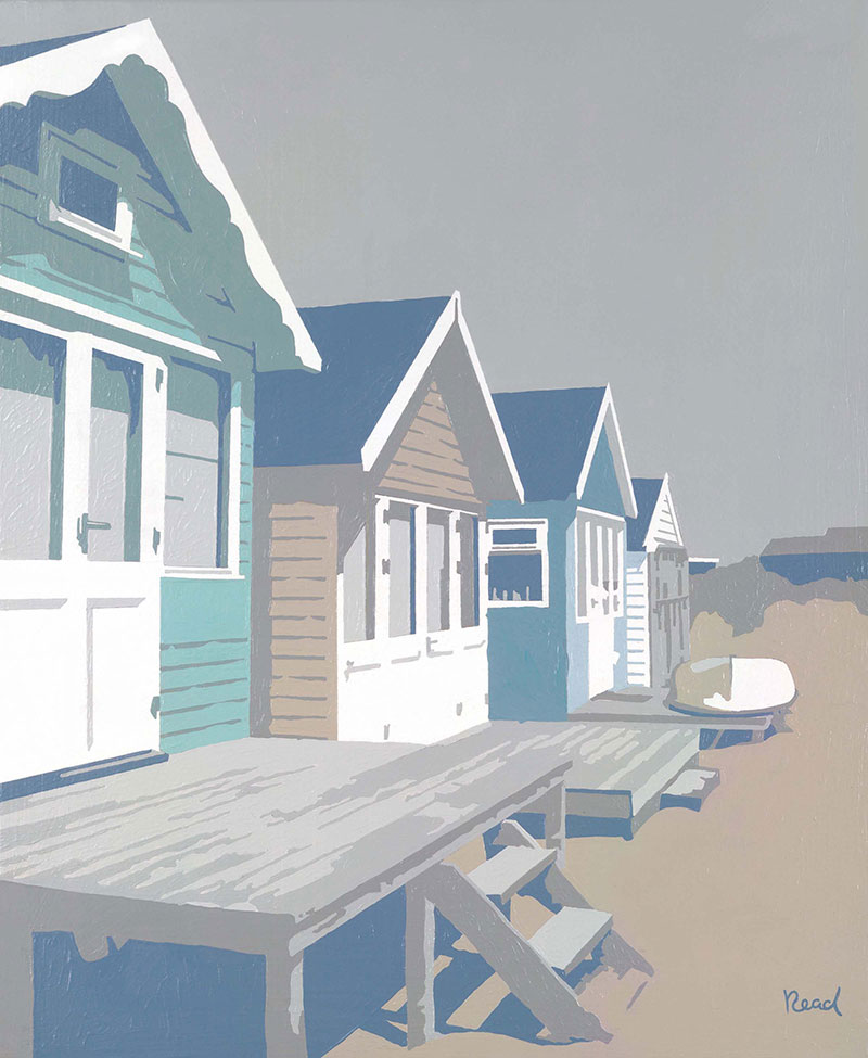 Mudeford Beach Huts, Blue, Dorset