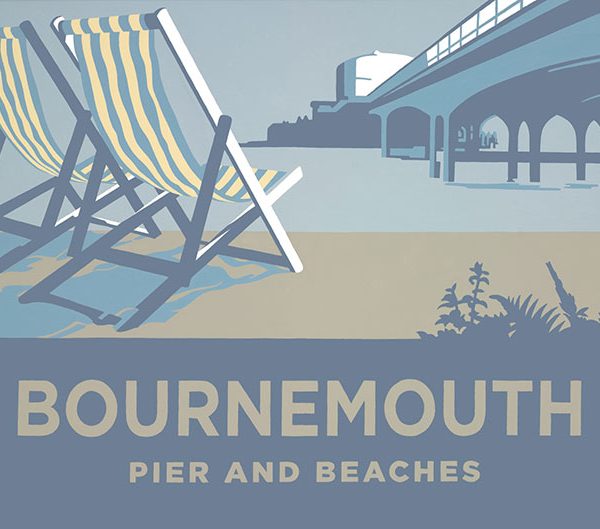 Blue Deckchair, Landscape, Bournemouth and the Purbecks, Dorset