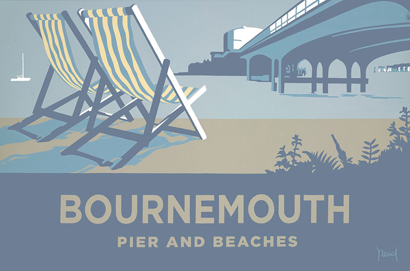 Blue Deckchair, Landscape, Bournemouth and the Purbecks, Dorset